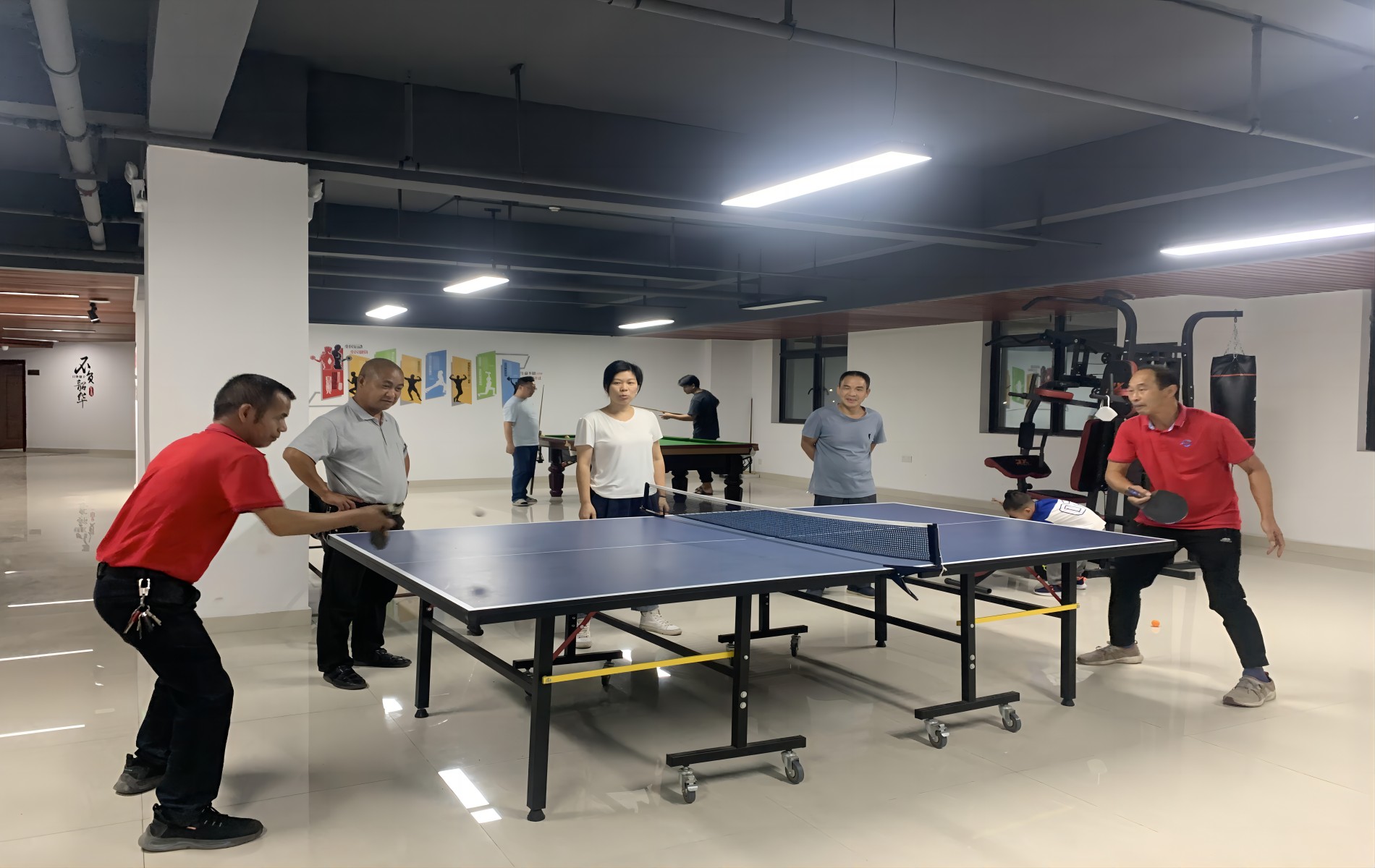 Preparing for the company's annual sports competition